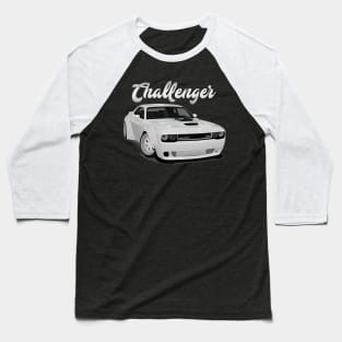 Challenger Drift White Front Baseball T-Shirt